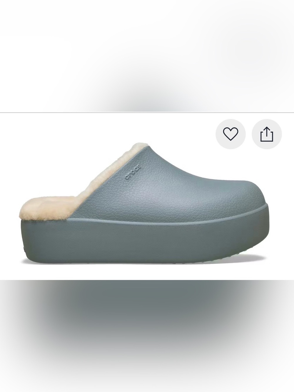 BNWT Dylan Platform Fleece Lined Clog CROCS: TikTok Viral!